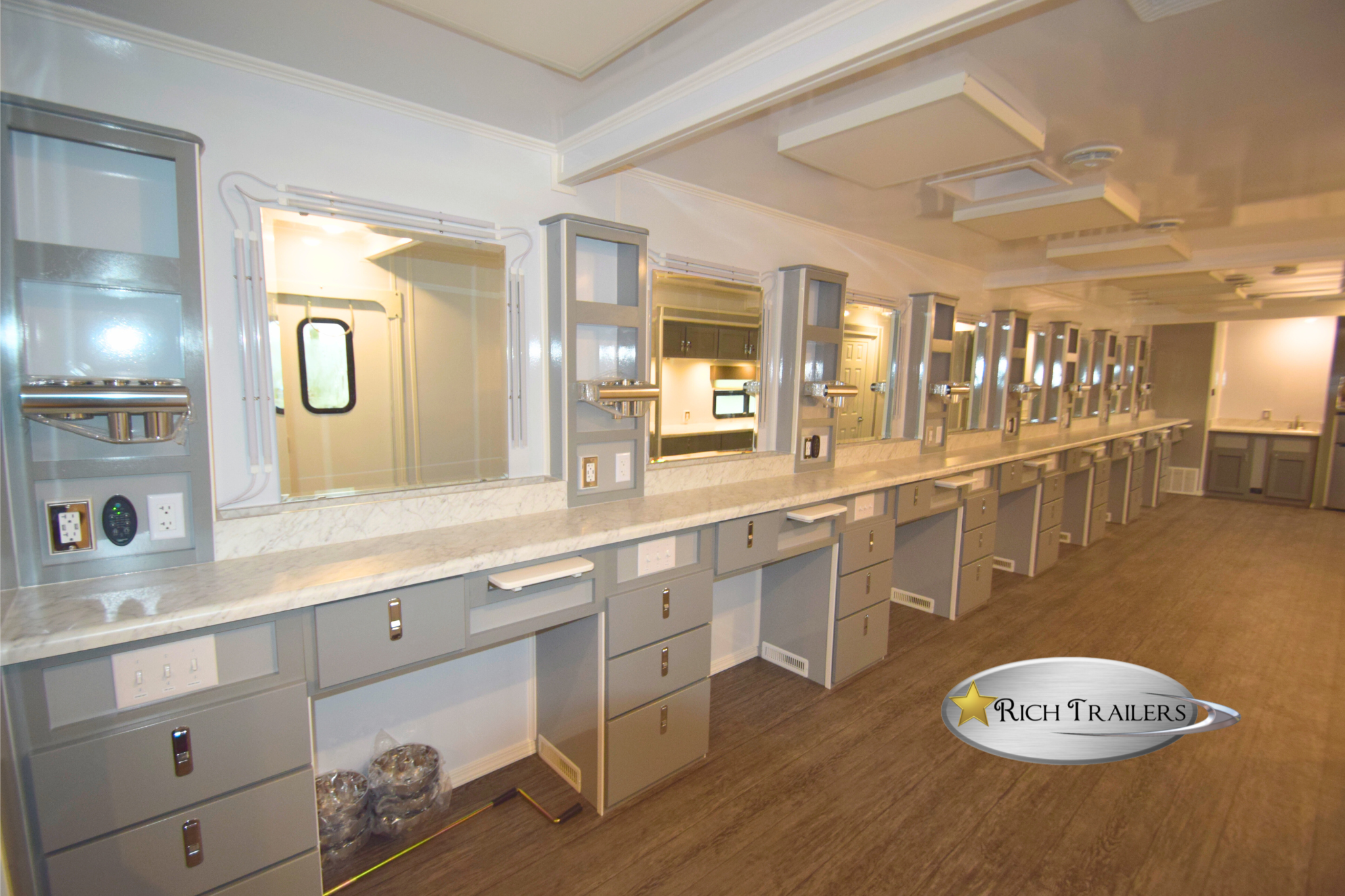 Makeup Trailer Interior